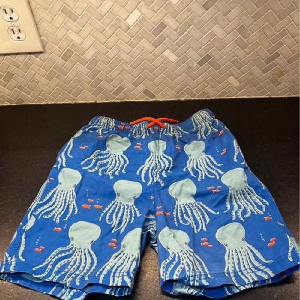 Mini Boden Octopus Swim Trunks